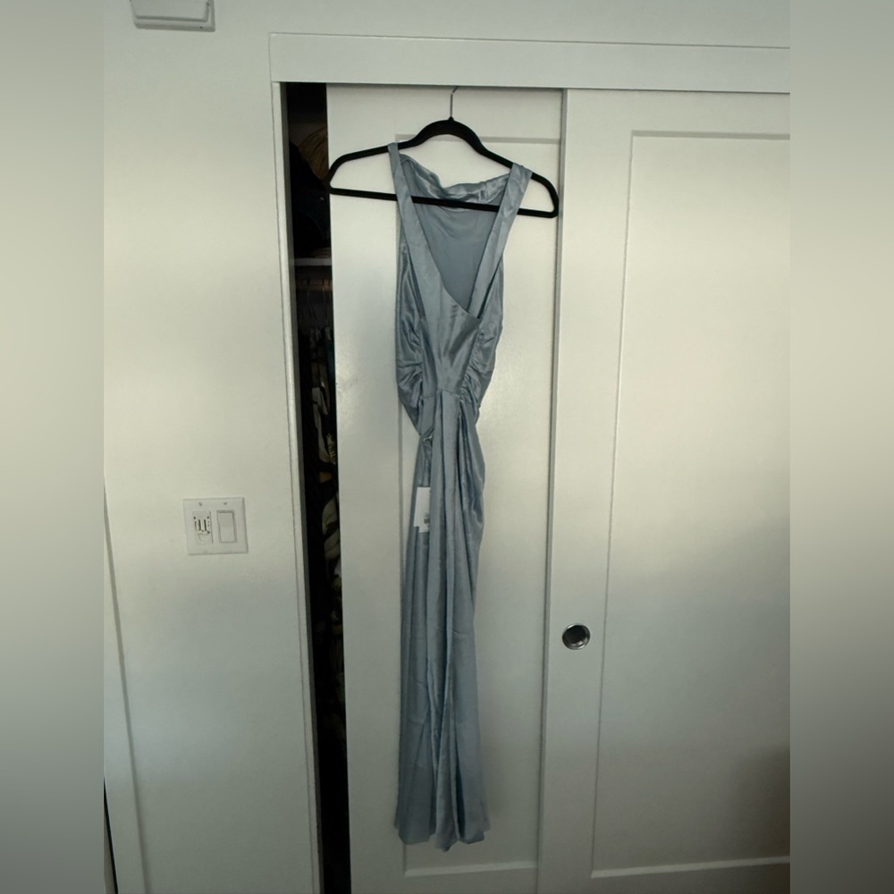 Reformation Light Blue Midi Dress - Picture 4 of 6